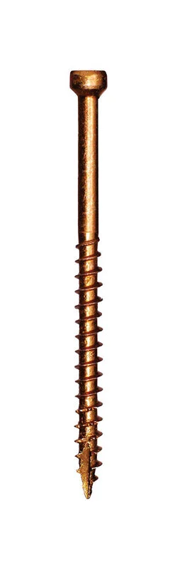 Heavy-Duty Screws for Large Construction Projects-GRK Fasteners No. 8 X 2-1/2 in. L Star Coated W-Cut Screws 3500 pk