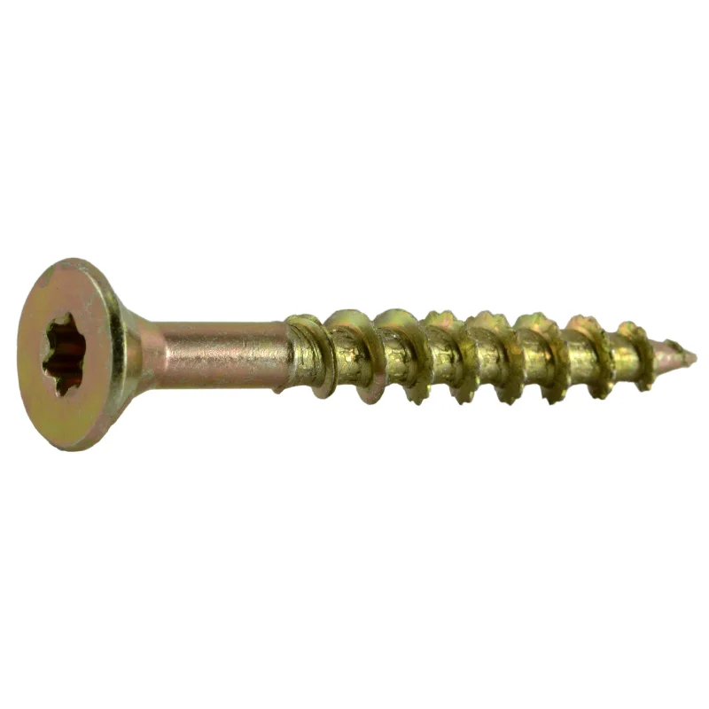 Screws for Joining Thin Metal Sheets-#12 x 1-3/4" Zinc Star Drive Interior Nibs Bugle Head Wood Screws (35 pcs.)