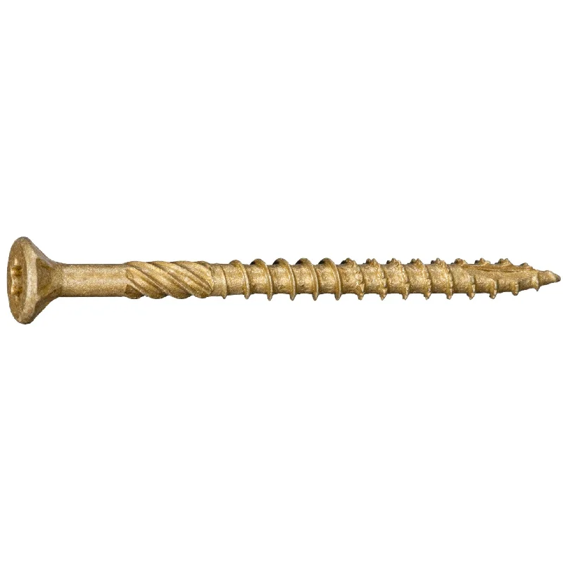 Rust-Proof Screws for Long-Term Durability-9 x 2-1/2" Star Drive Tan Deck Saberdrive Screws 5 lb. Box (439 pcs.)