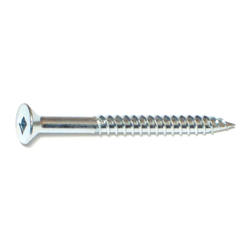 Screws for Plastic and PVC Connections-#12 x 2-1/2" Zinc Square Drive Flat Head Wood Screws (25 pcs.)