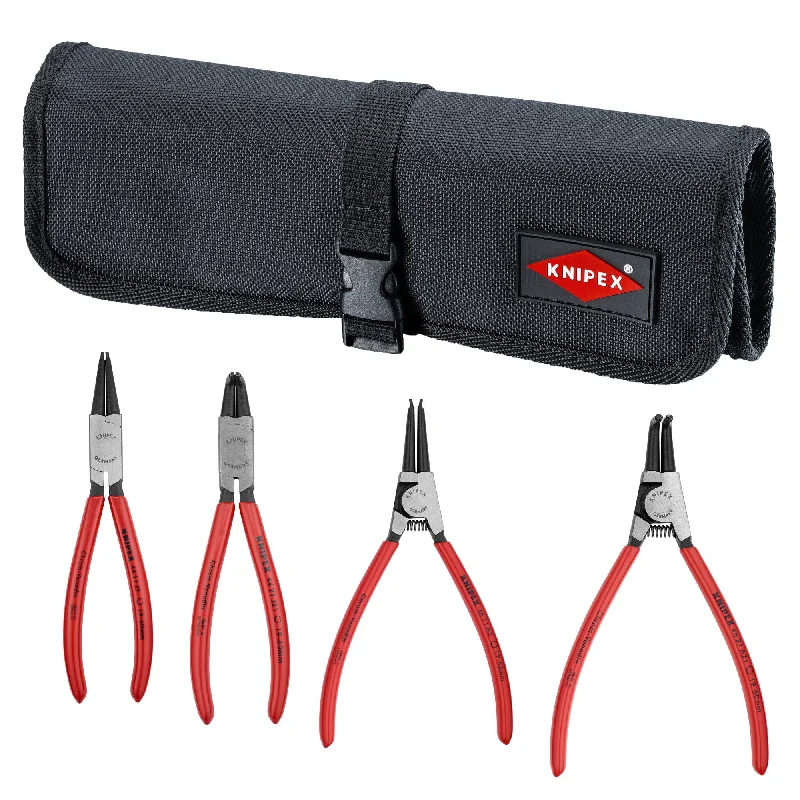 Customizable Pliers for Multiple Applications-Knipex 00 19 56 4 Pc Snap Ring Pliers Set in Tool Roll