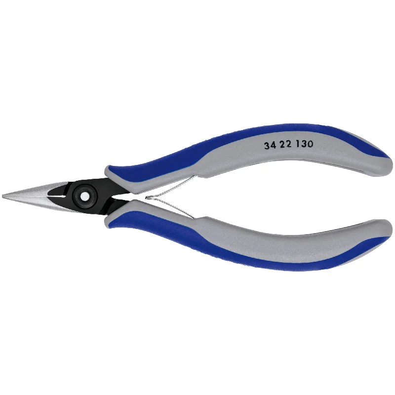 Professional-Grade Pliers for Mechanics-Knipex 34 22 130 5 1/4" Electronics Pliers-Half Round Tips