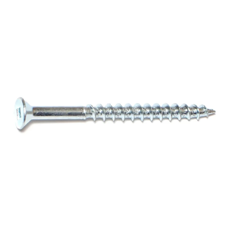 Small Screws for Electronics and Gadgets-#10 x 2-1/2" Zinc Square Drive Flat Head Wood Screws (35 pcs.)