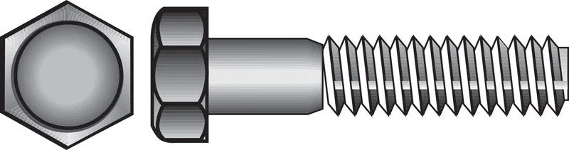 Screws for Mounting Signage and Fixtures-HILLMAN 3/8-16 in. D X 6 in. L Steel Hex Head Cap Screw 25 pk