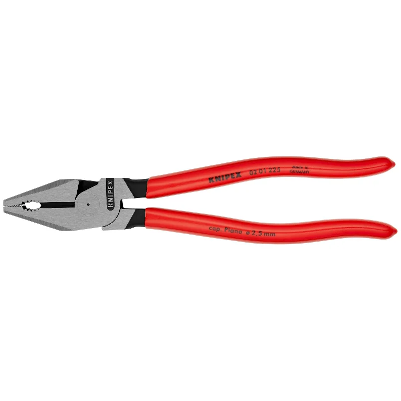 Quick-Release Locking Pliers for Ease of Use-Knipex 02 01 225 SBA 9" High Leverage Combination Pliers