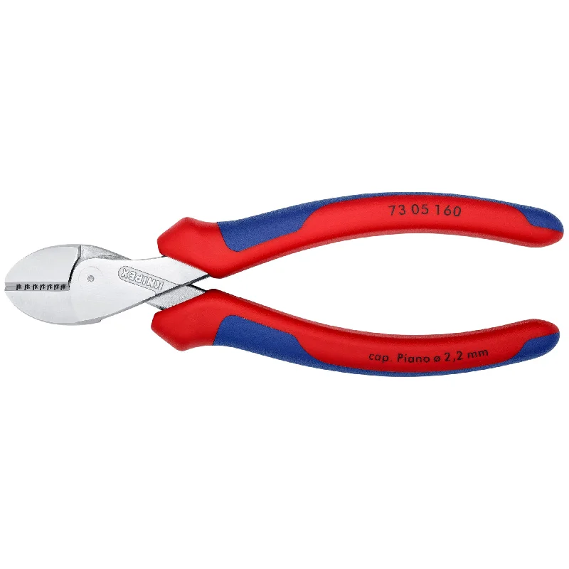 Diagonal Cutting Pliers for Clean Cuts-Knipex 73 05 160 6 1/4" X-Cut® Compact Diagonal Cutters