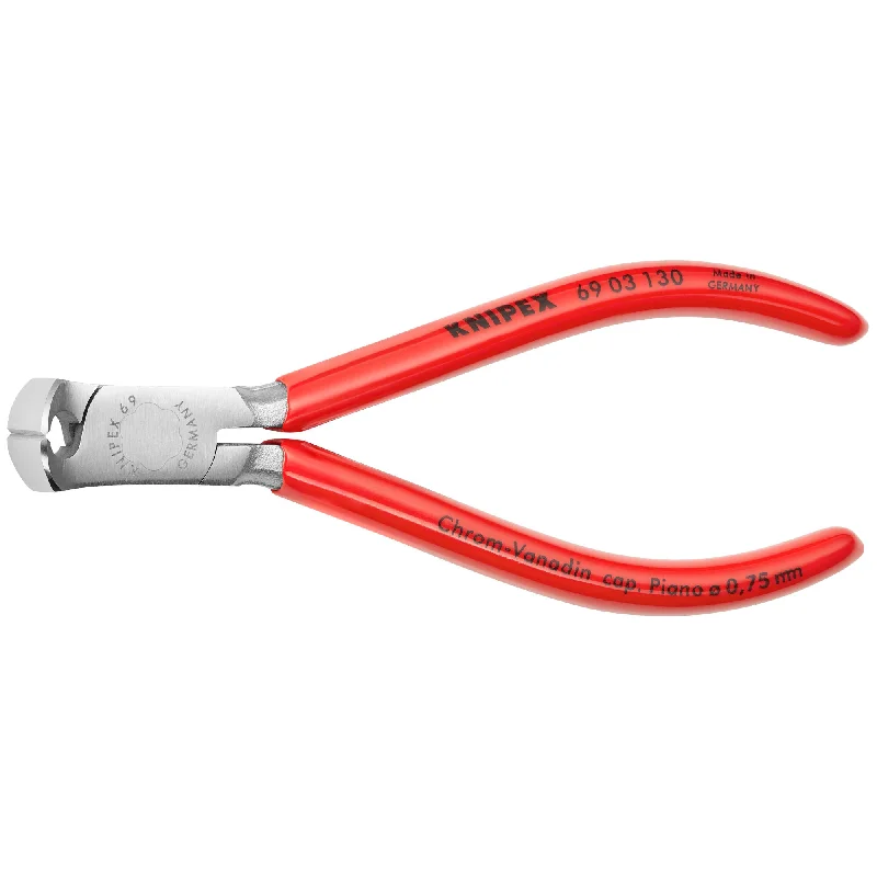 Flat Jaw Pliers for Flat Surfaces-Knipex 69 03 130 5 1/4" End Cutting Nippers