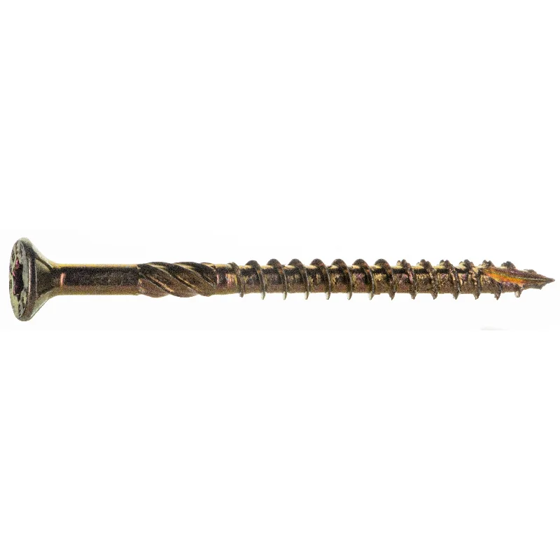 Screws with Washers for Extra Stability-#9 x 2-1/2" Zinc Plated Steel Star Drive Nibs Bugle Head Wood Screws