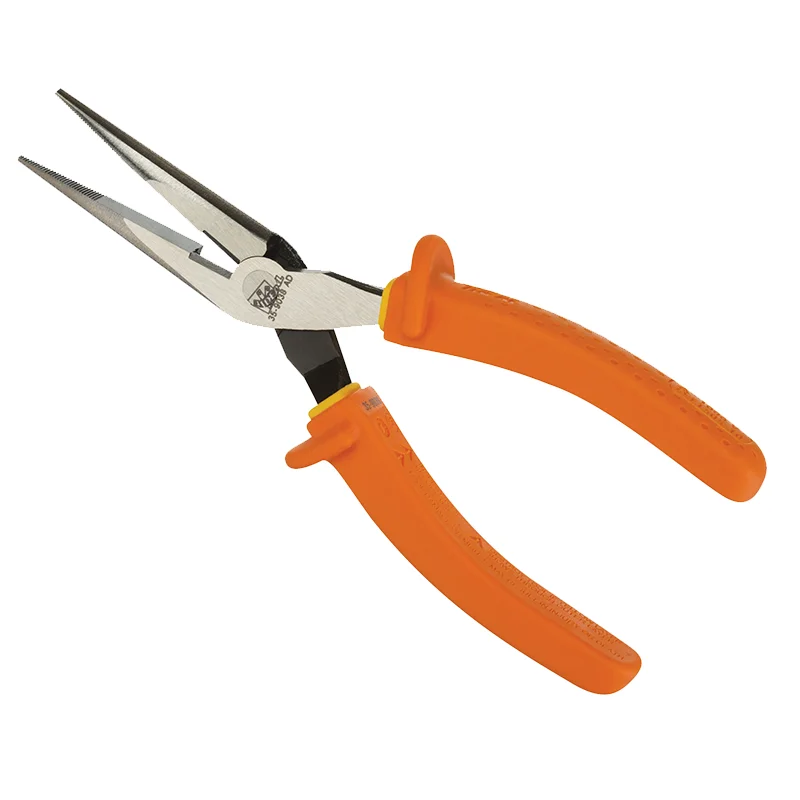 Plier Tool Kit for DIY Enthusiasts-Ideal 35-9038 Insulated Long Nose Plier, w/Cutter, 8-1/2"