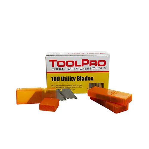 Utility Knives for Leather and Textile Cutting-ToolPro Utility Knife Blades 100 Pack