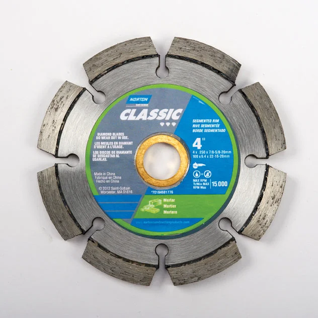 Fine Finish Saw Blades for Smooth Edges-Amplex 2" Slotted Diamond Cut-Off Saw Blade DSS2062-250 - N66260301989