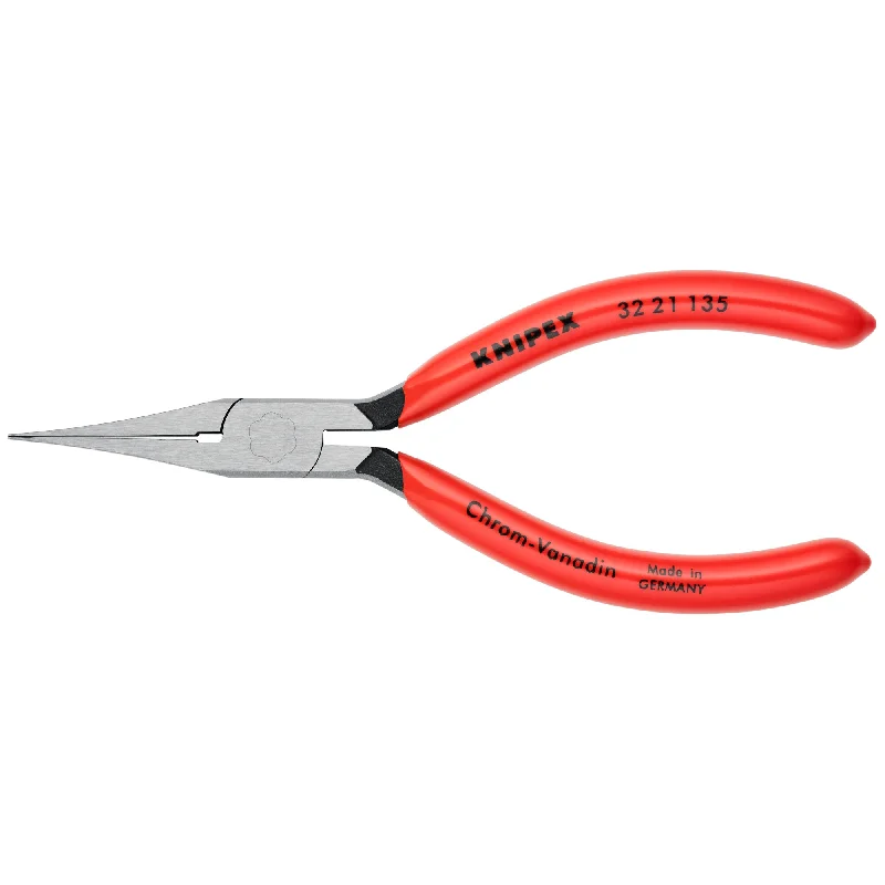 Bending Pliers for Shaping Metal and Wire-Knipex 32 21 135 5 1/4" Long Nose Relay Adjusting Pliers-Flat Tips