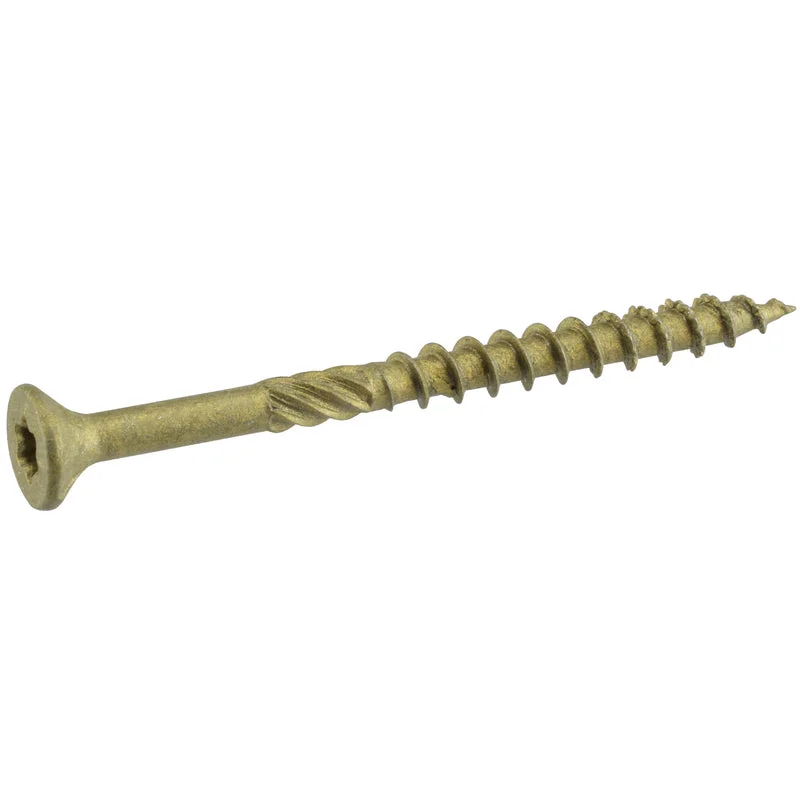 Screws for Mounting Electrical Fixtures-HILLMAN Power Pro No. 10 in. X 5 in. L Bronze Star Flat Head Premium Deck Screws 17 lb 750 pk