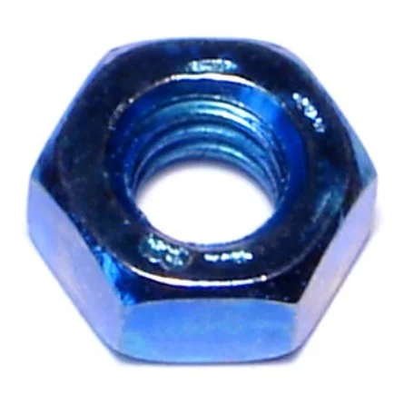 Wing Nuts for Easy Hand Tightening-1/4"-20 Zinc Plated Grade 8 Steel Blue Rinsed Coarse Thread Hex Nuts