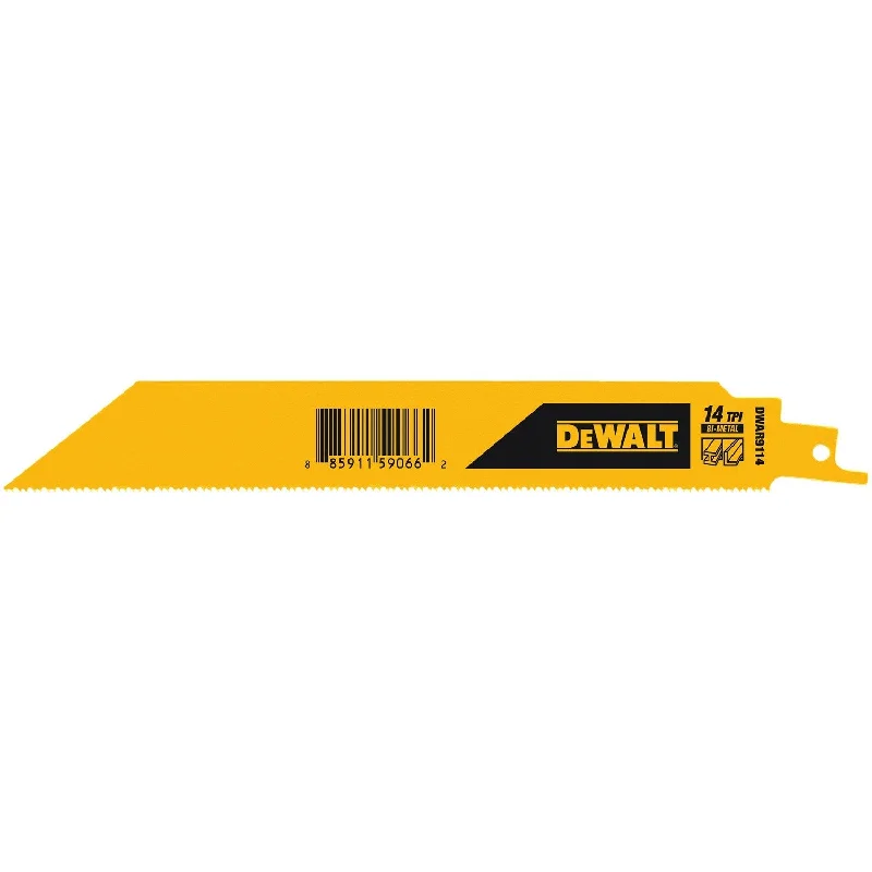 Abrasive Saw Blades for Cutting Metal-DeWalt DWAR9114N25 9" 14TPI 1" Recip Saw Blade