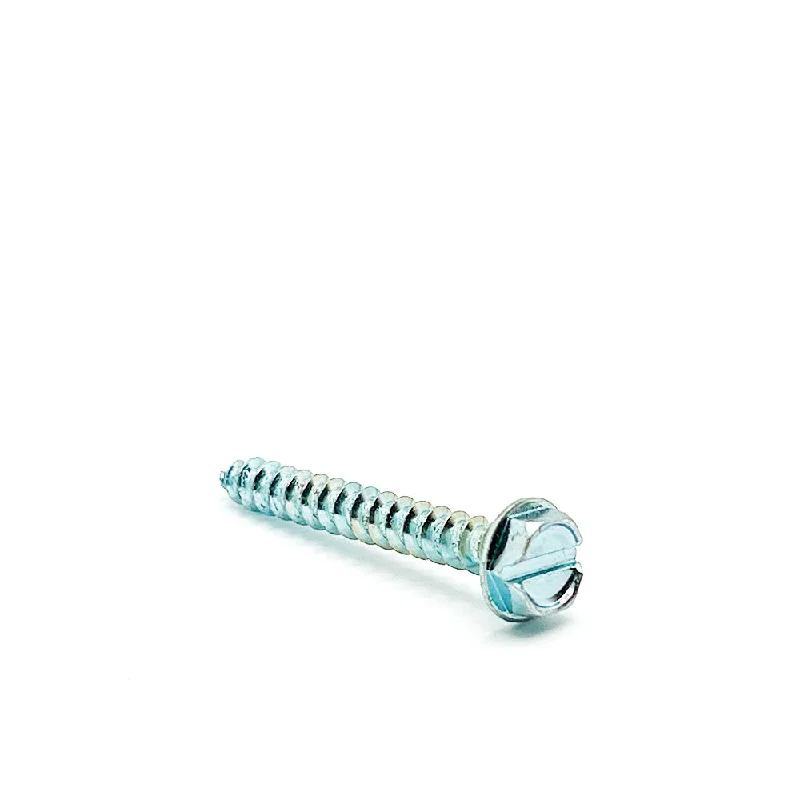 High-Strength Screws for Industrial Use-#10 x 1in Slotted Hex Washer Tapping Screw