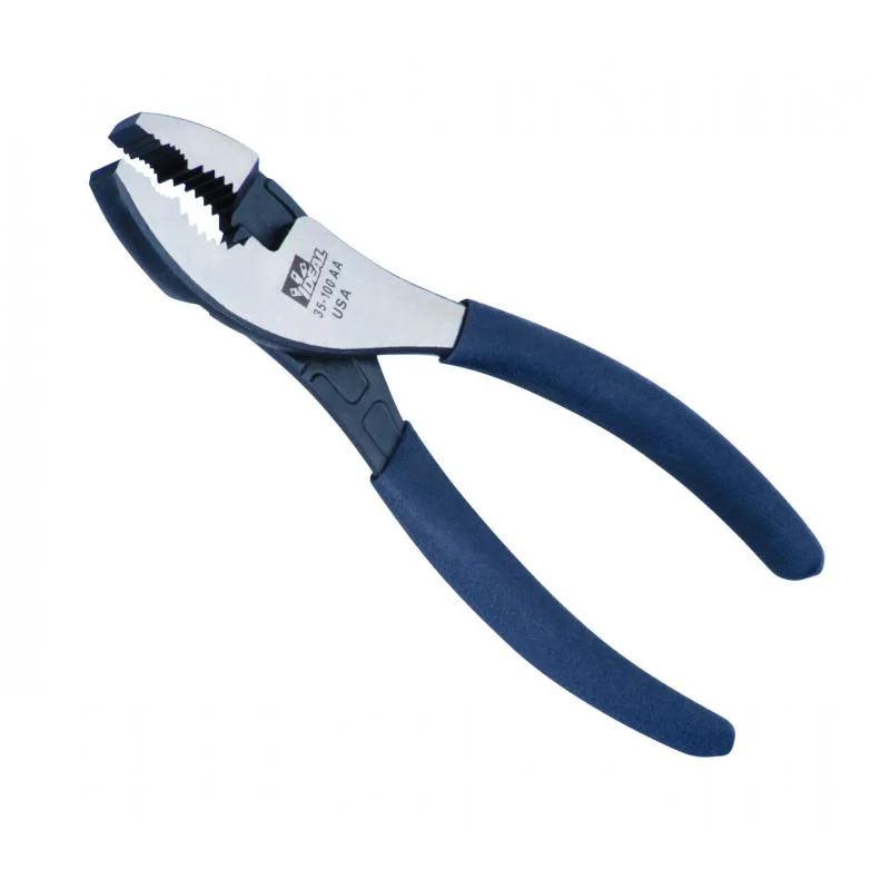 Wire Stripping Pliers for Electrical Work-Ideal 35-100 Slip-Joint Pliers Grip Dipped 6 Inch